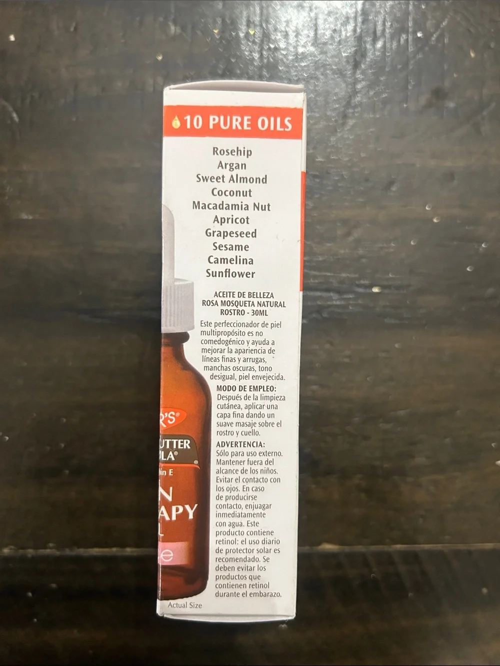 Cocoa Butter Formula Skin Therapy Oil - Natural Rosehip (White/Orange)